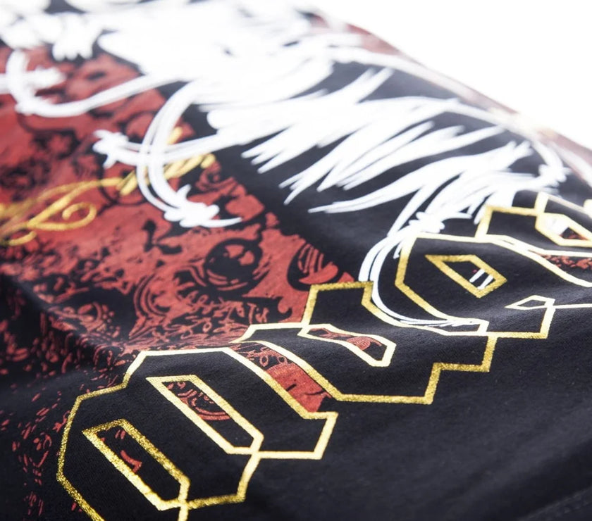 TSHIRT - Punch® COTTON - BLACK/RED