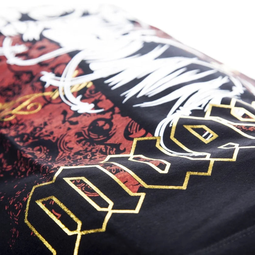 TSHIRT - Punch® COTTON - BLACK/RED