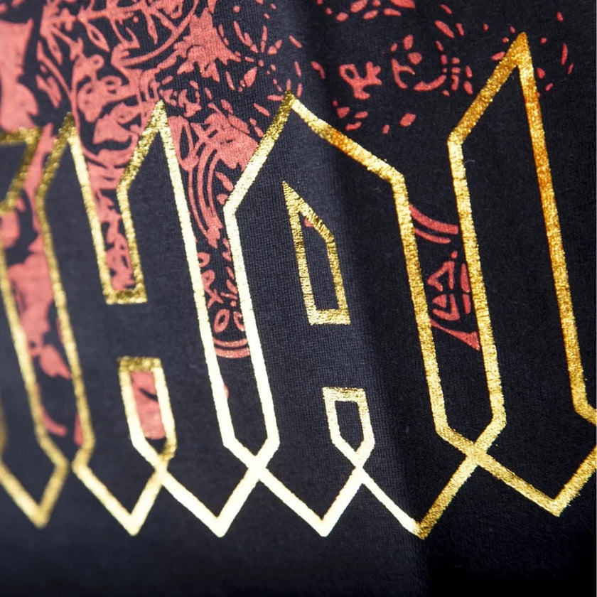 TSHIRT - Punch® COTTON - BLACK/RED