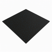 FITLAB 1m x 1m 15mm Thick Commercial Rubber Gym Flooring with Blue Fleck - PRE ORDER