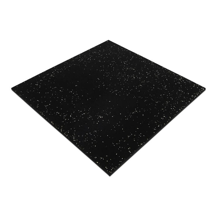 FITLAB 1m x 1m 15mm Thick Commercial Rubber Gym Flooring with White Fleck - PRE ORDER