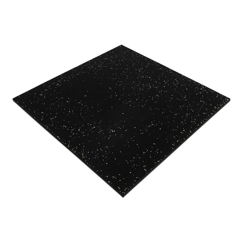FITLAB 1m x 1m 15mm Thick Commercial Rubber Gym Flooring with White Fleck - PRE ORDER