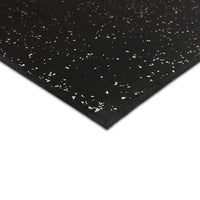 FITLAB 1m x 1m 15mm Thick Commercial Rubber Gym Flooring with White Fleck - PRE ORDER