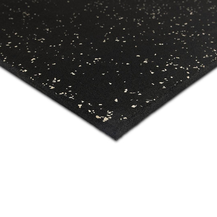 FITLAB 1m x 1m 15mm Thick Commercial Rubber Gym Flooring with White Fleck - PRE ORDER