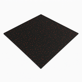 FITLAB 1m x 1m 15mm Thick Commercial Rubber Gym Flooring with Red Fleck - PRE ORDER