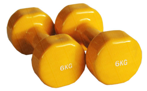 PVC Vinyl Coated Dumbells (SINGLE)