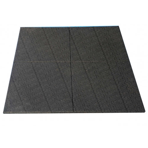 15mm Rubber Floor Tiles - 1m x 1m (with lines)