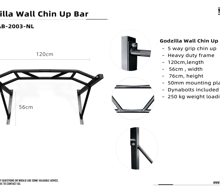 Wall Mounted Chin Up Bar